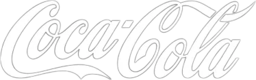 Logo de Coca-Cola sobre la foto de su caso de éxito